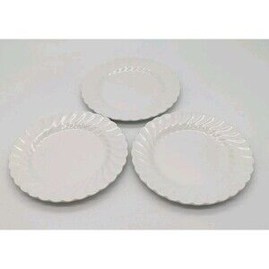Johnson Brothers SNOW WHITE  REGENCY 6-1/8" Bread & Butter Plates SET 3